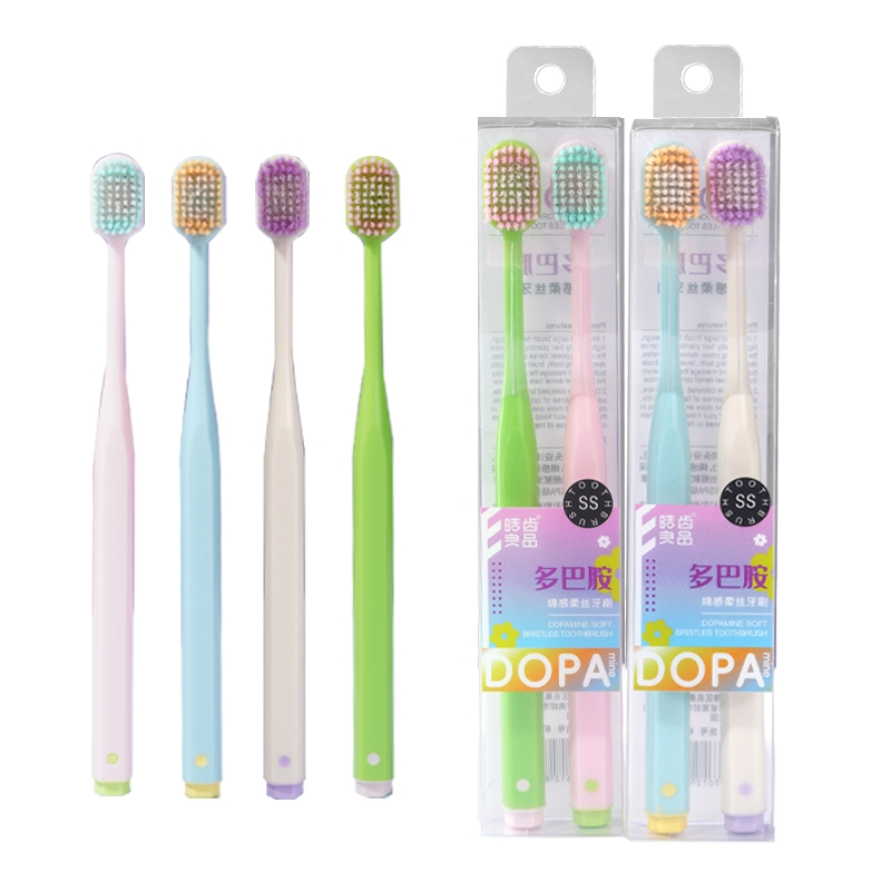 Dopamine Color Matching Wide Brush Head Adult Toothbrush