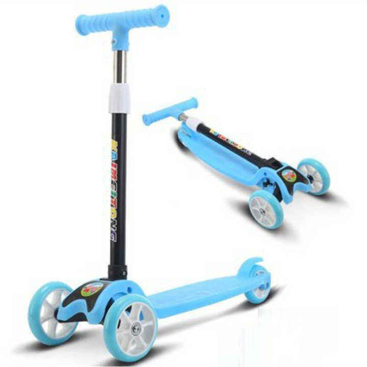 Wholesale 3-Wheel Foldable Kids Scooter Adjustable PU Flashing Wheels Extra-Wide Board Light Printed for Toddlers 3-6 Years