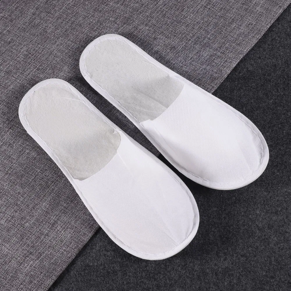 Disposable Non Woven Slipper with White Strip for Hotel Room