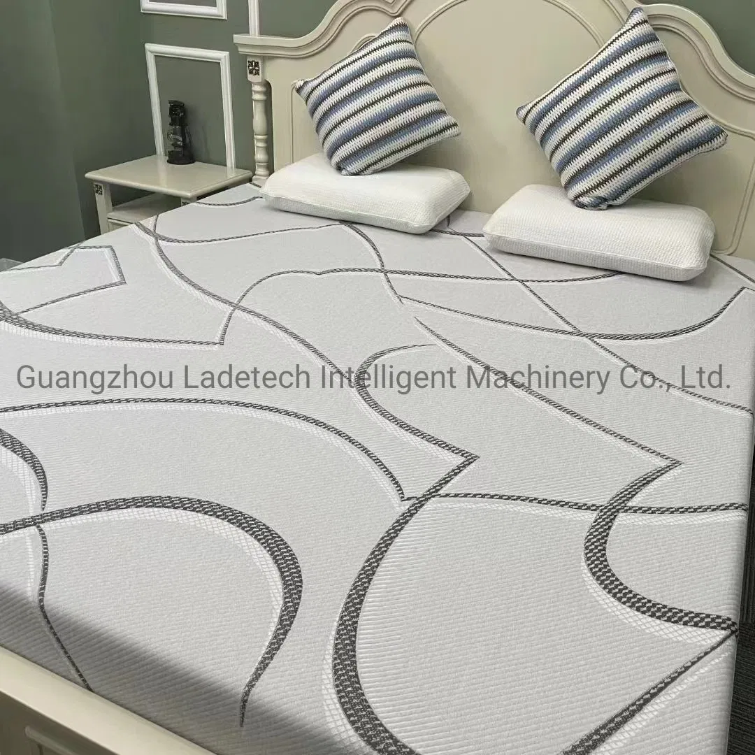LDT-ZJB 300-450 Grams High Density Mattress 100% Polyester Ticking Knitted Jacquard Fabric high quality Polyester fabric for mattress