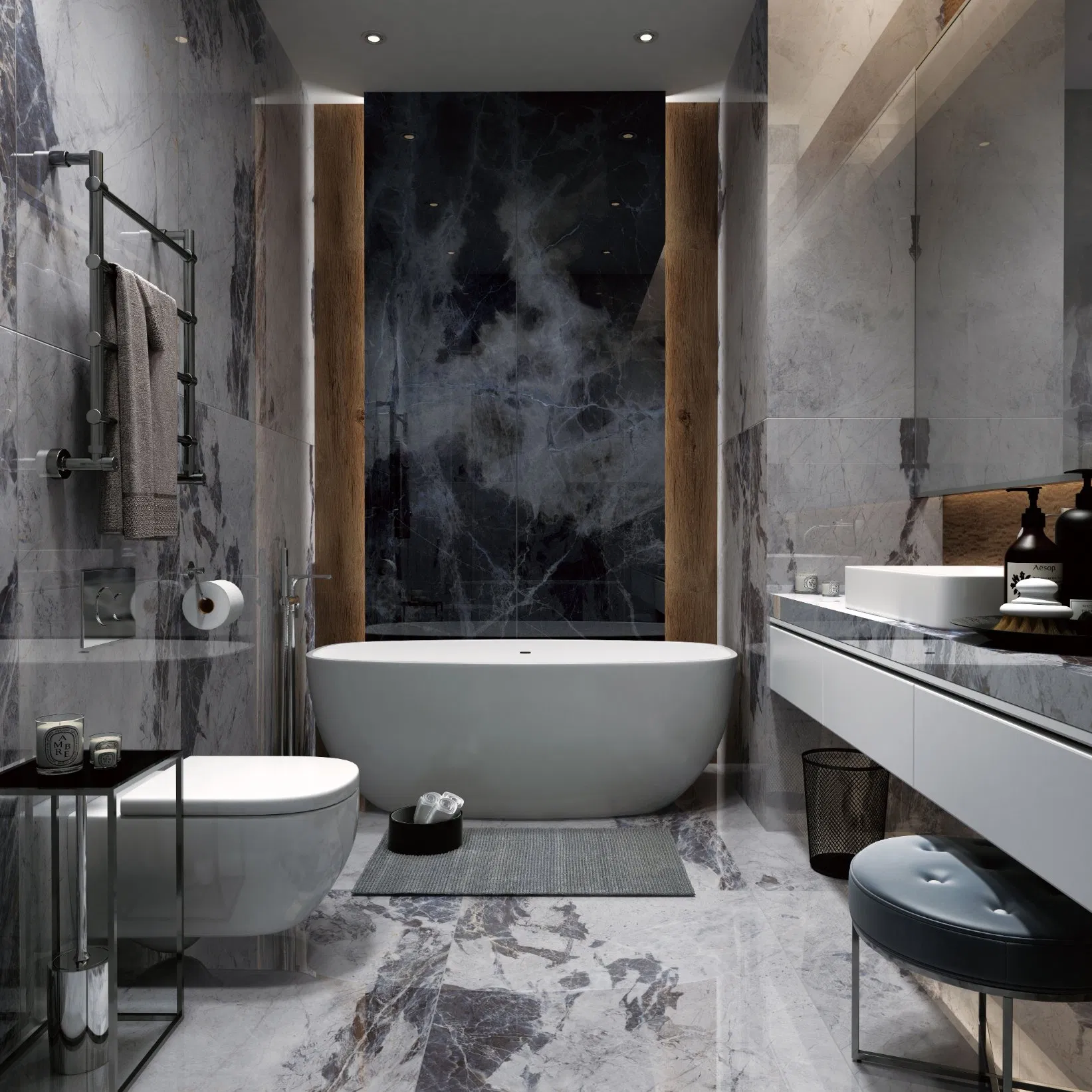 Foshan Factory Price Luxury Marble Tile Luxury Stone Tile Luxury Bathroom Floor Tile