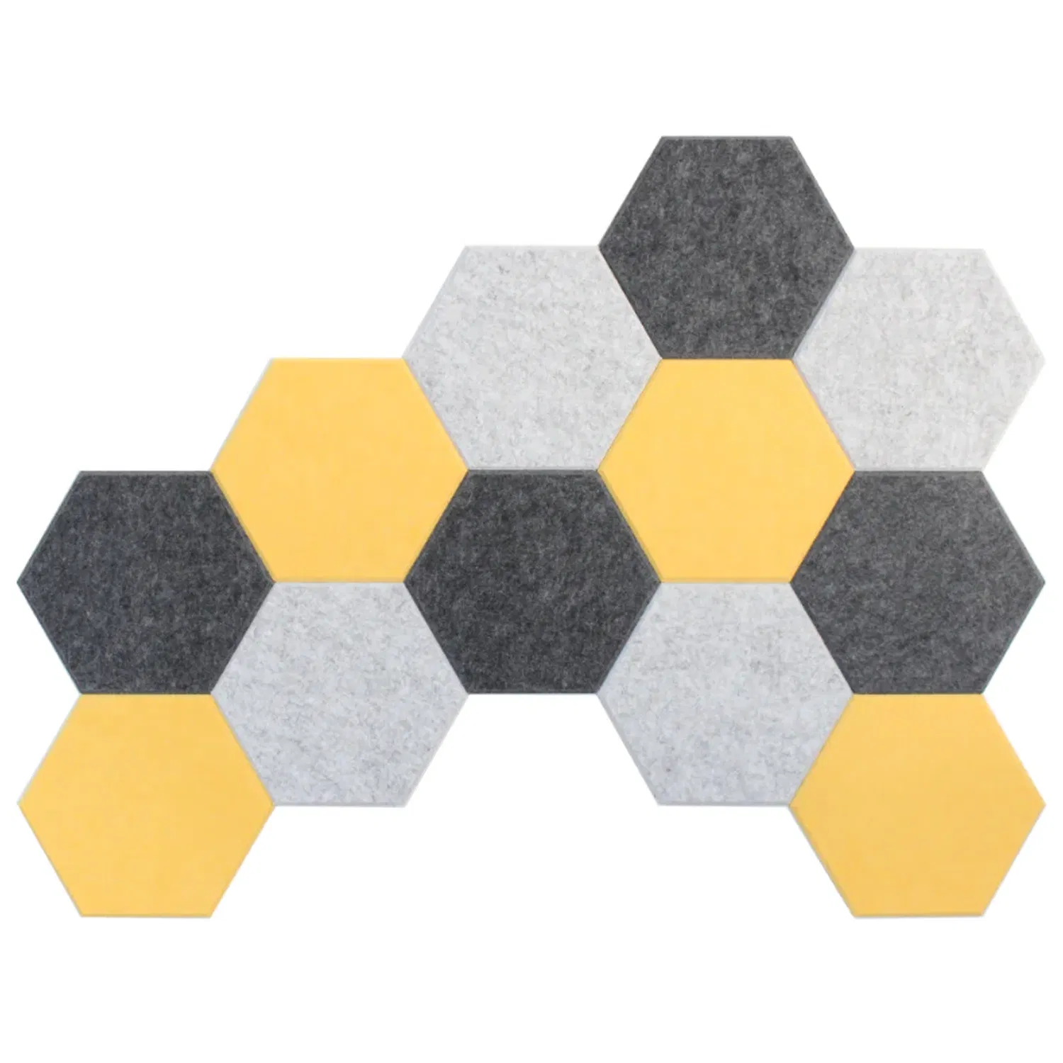 Polyester Panel Sound Absorbing Hexagon High Density Eco-Friendly Decorative Polyester Acoustic Panel