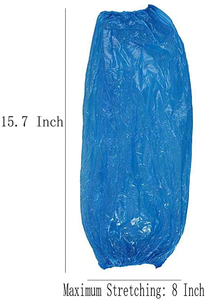 LDPE Blue 2.5g Disposable Waterproof Protective PE Sleeve Cover Plastic Sleeve