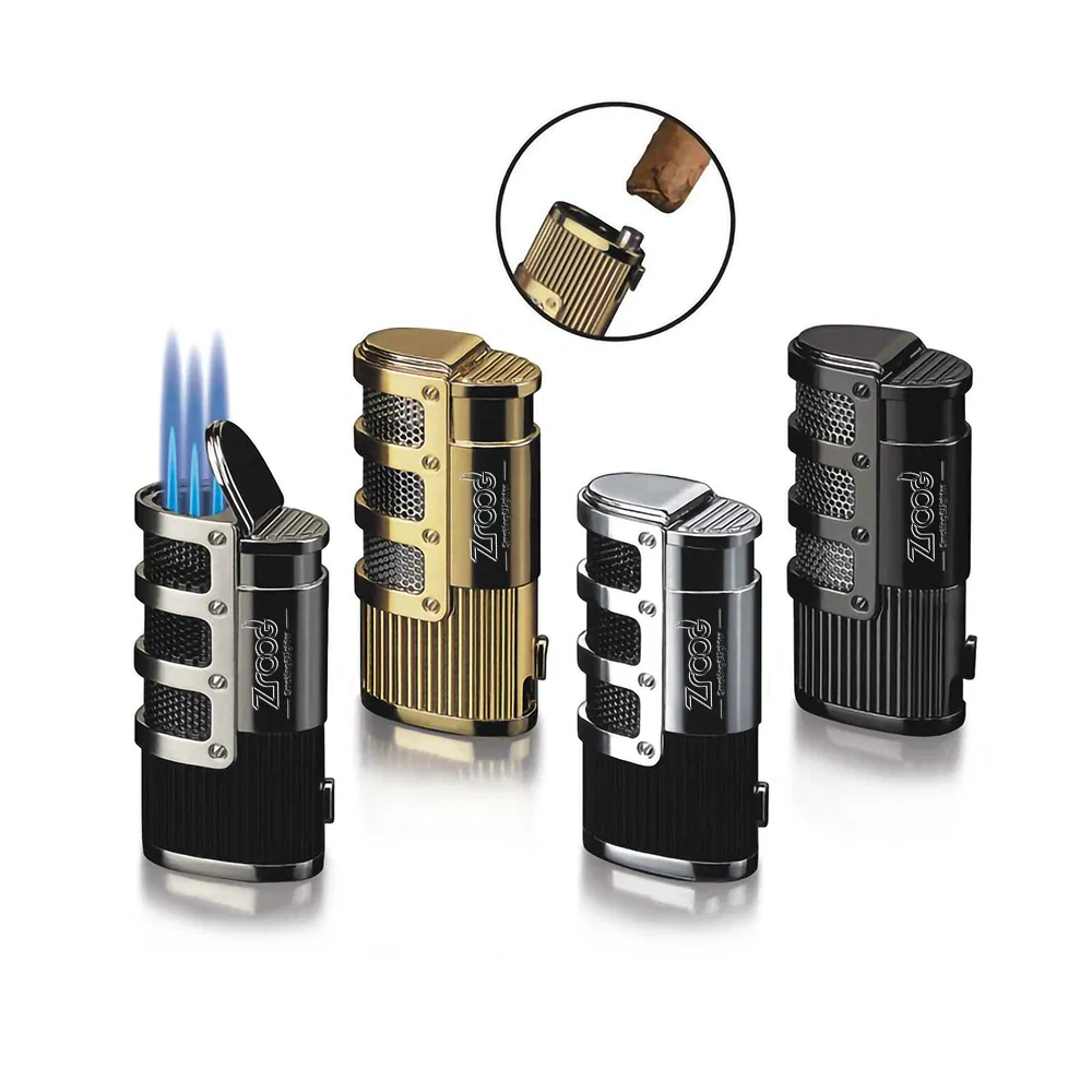 Torch Jet Flame Lighter Refillable Butane Lighter 2 in 1