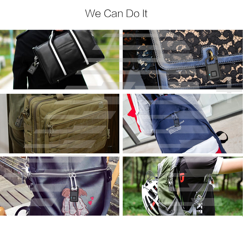 Safe Zinc Alloy Mini Fingerprint Padlock