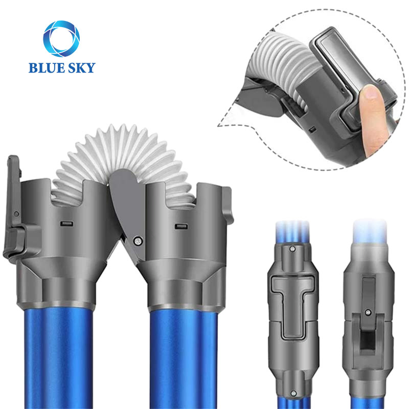 Flexible Folding Bendable Aluminum Tube Extension Tube for Dysons V7 V8 V10 V11 V12 V15 Vacuum Cleaner Parts
