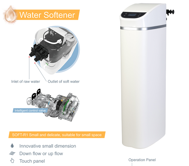 Household Cabinet Automatic Water Softener Flowmeter Water Softener