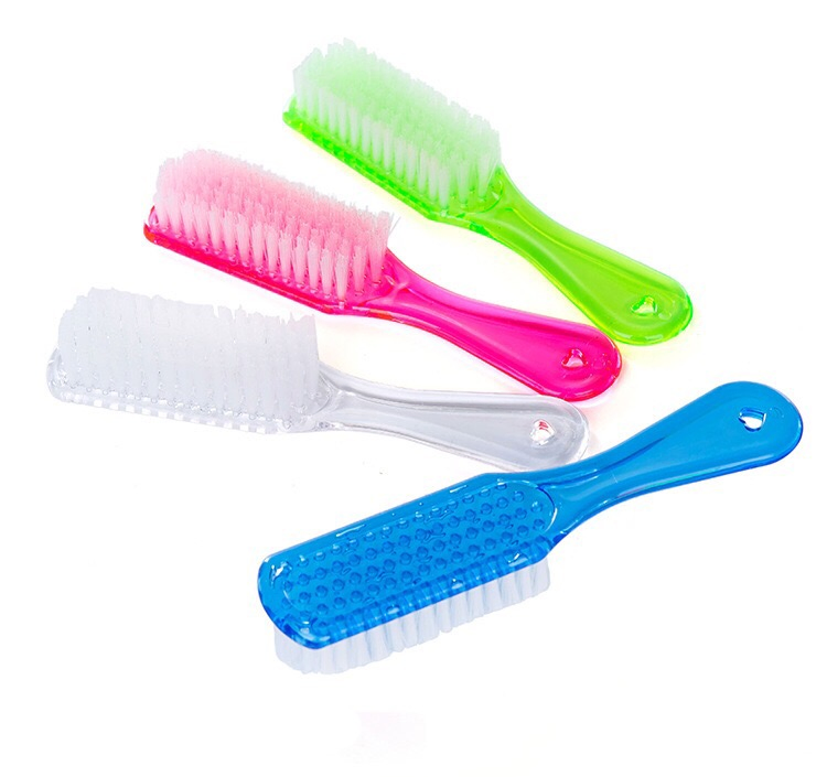 Best Selling Plastic Rectangle Handle Nail Cleaning Brush / Nail Dust Clean Brush