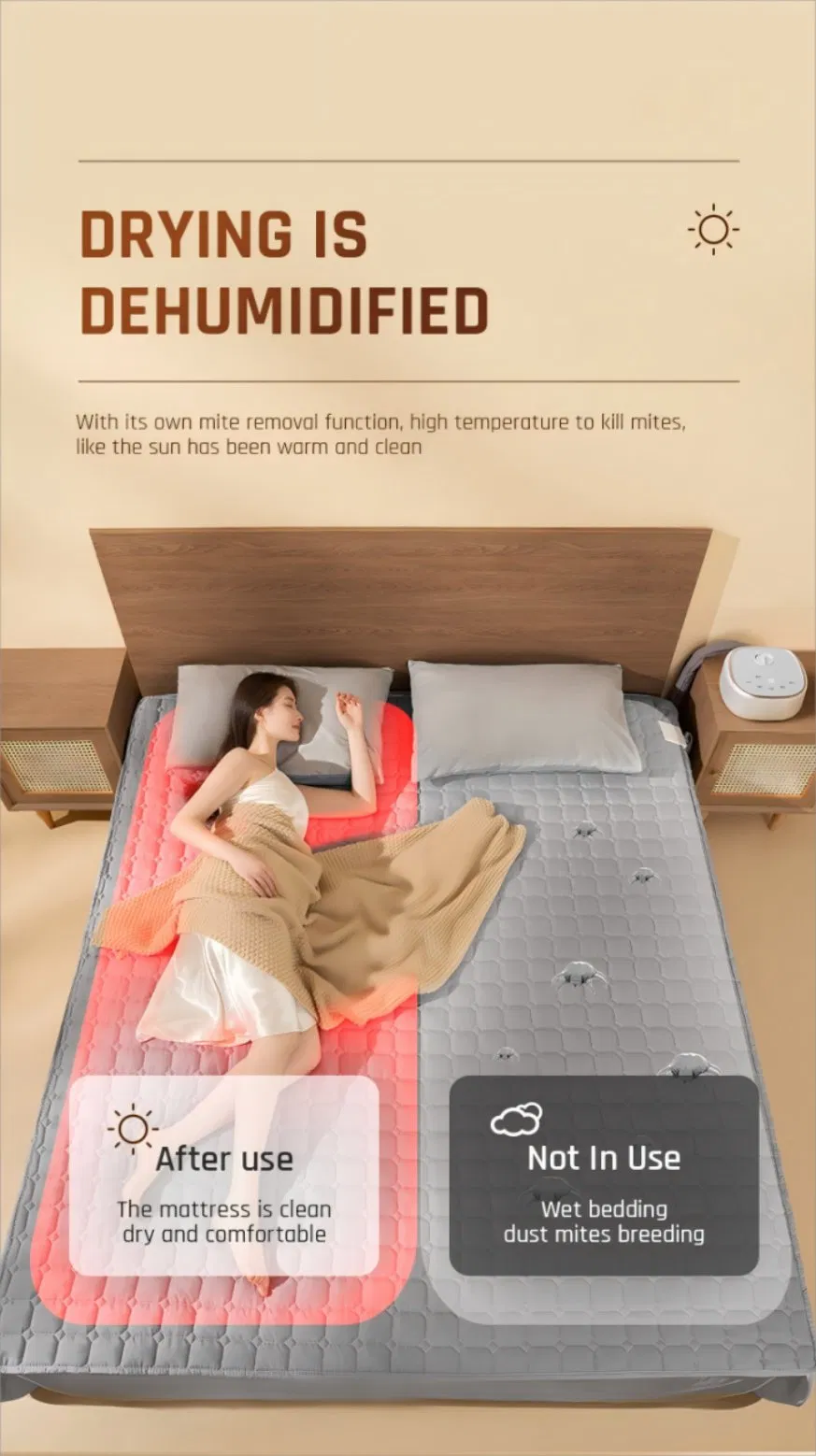 Cozy Heated Water Mattress for Restful Night's Sleep