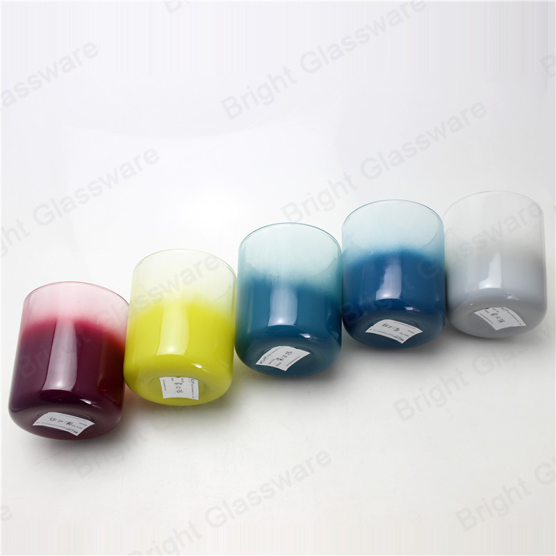 U-образный стеклянный подсвечник с напылением