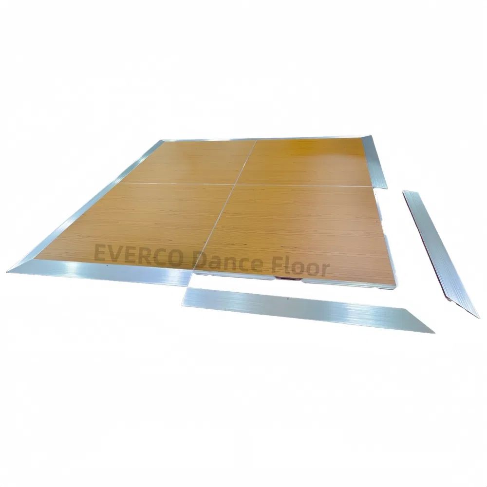 OEM/ODM Service Waterproof Custom Portable Dance Floor with Wood Grain Finish for Wedding Rental Company