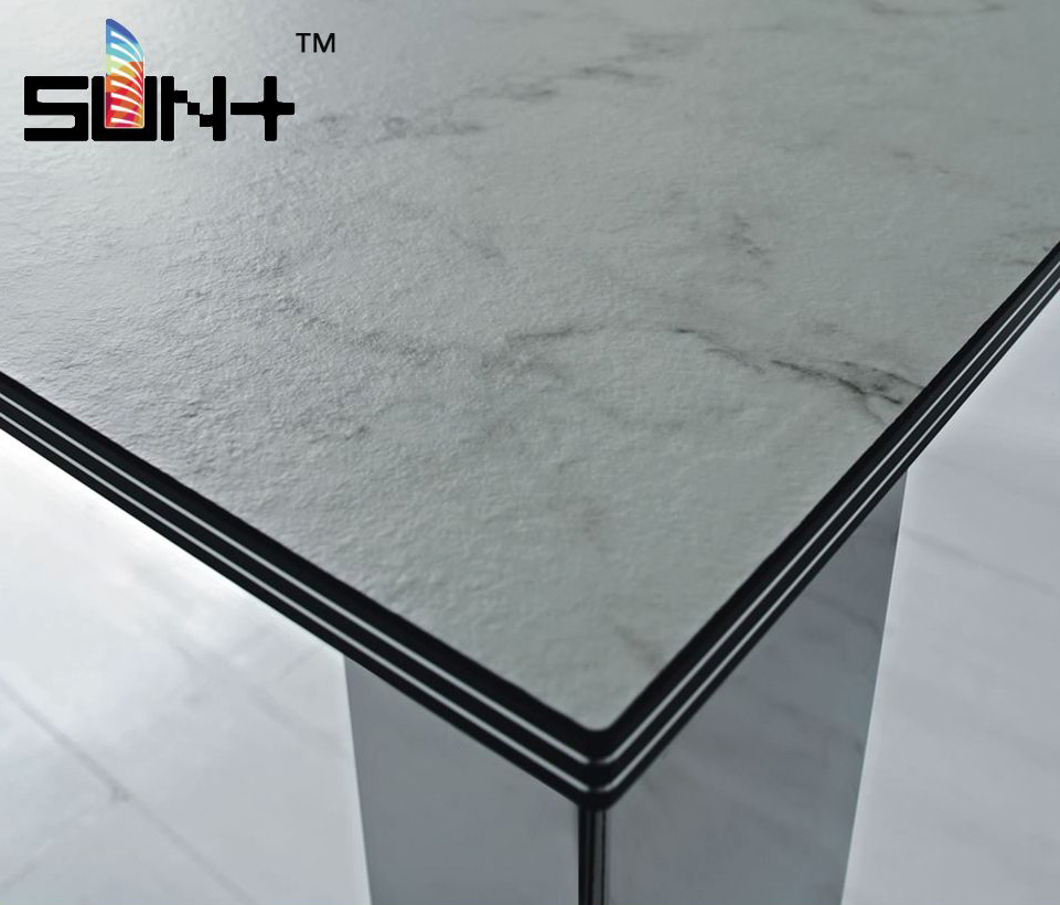 Vintage Style Square High Pressure Laminate Bar Table for Club