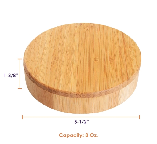 Bamboo Barkeeper's Salt Box Margarita Salt Rimmer for Cocktail Home Bar Accessory