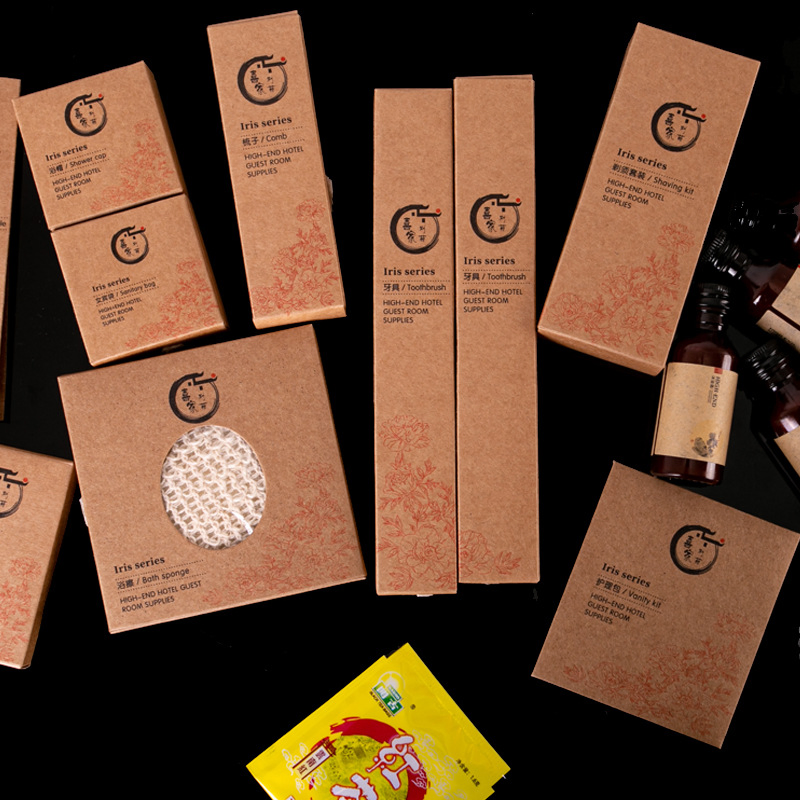 Hotel Guest Amenity Customized Logo/ Personalized Logo Guest Room Set/Professional Hotel Amenities Factory