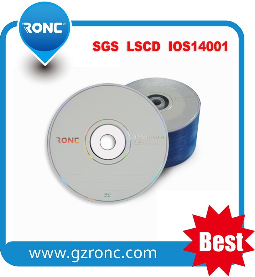 Ronc Wholesale Blank DVD-R OEM Logo Factory Price Blank DVD