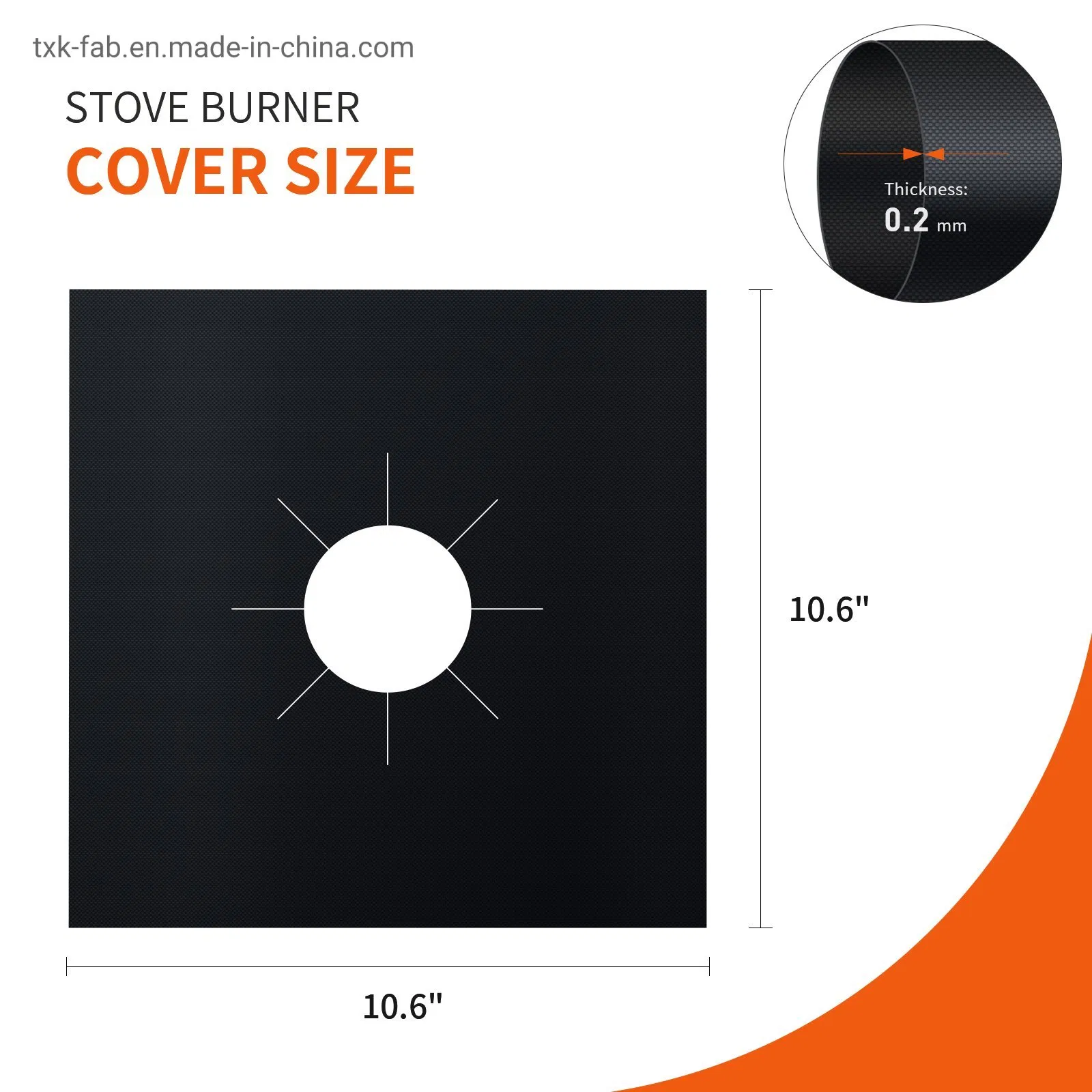 Reusable Non-Stick Gas Range Protector for Gas Stove Burner