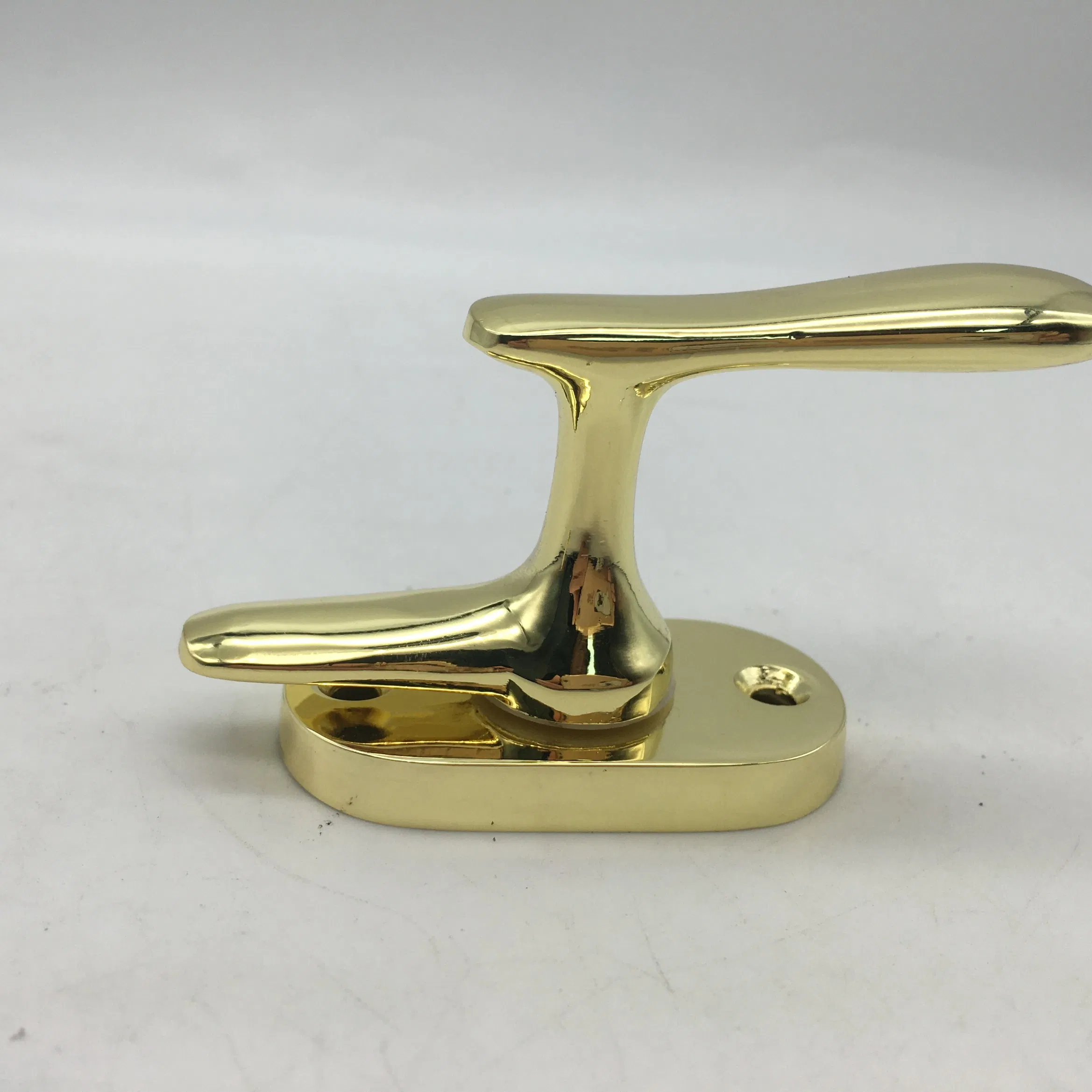 Rose Golden Zinc Alloy Designer Knurled Door Handle Lock for Door or Windows