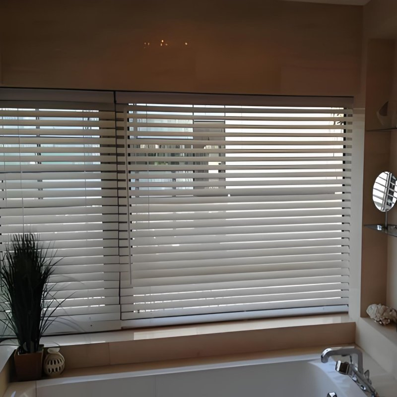 New Arrival! Moisture-Proof 35mm, 50mm Basswood Blinds Slats for Bathroom Use