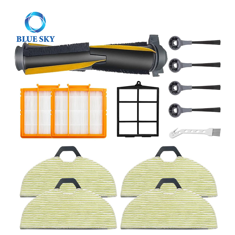 Replacement Parts for Shark AV2001wd RV2001wd 2002WD Accessories Kit with Main Brush Microfiber Soft Pads HEPA Primary Filter