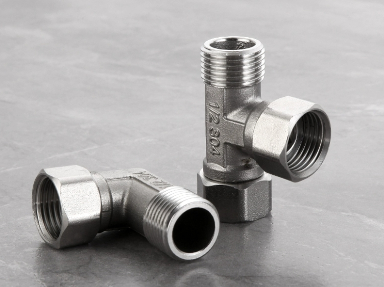 Cross Tee Swivel Hydraulic Tube Crimp Fittings Tee Stainless Steel Fittings/Nipple