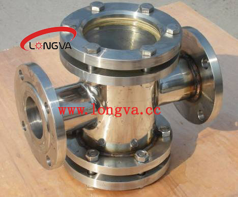 Sanitary Stainless Steel Four Ways Sight Glass