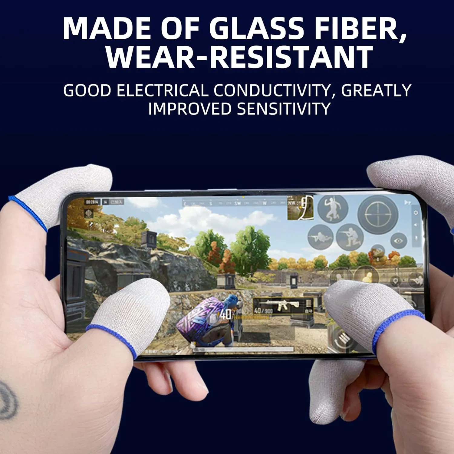 Screen Gaming Finger Sleeve Game Controller Mobile Sweatproof Gloves China Manufacturer