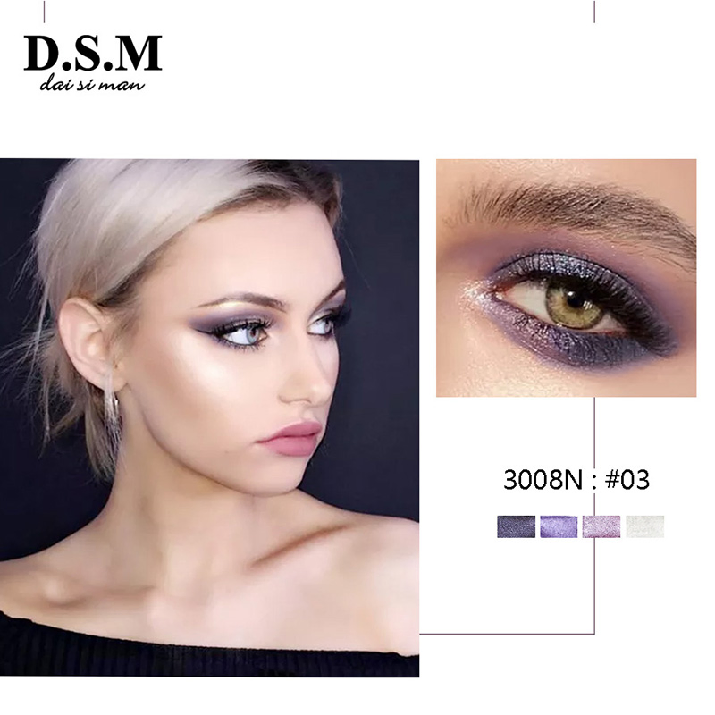 Dsm 8.5g Four-Colored Books Glitter Shimmer Eye Shadow