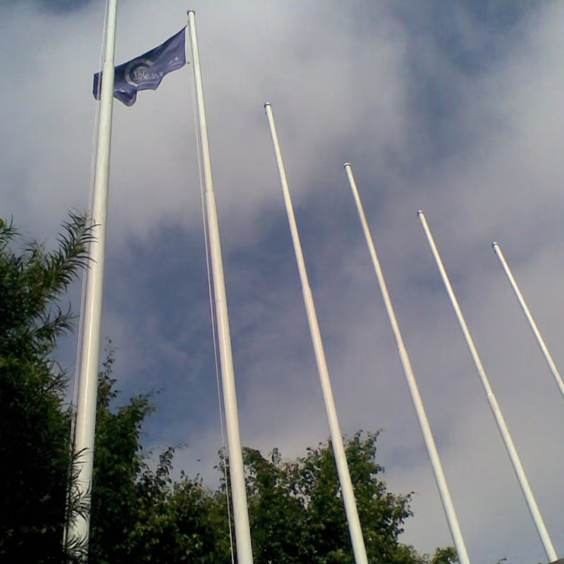 15m Electric Motorized Automatic Flagpole School Stainless Steel Flag Pole Outdoor Aluminium Flag Pole