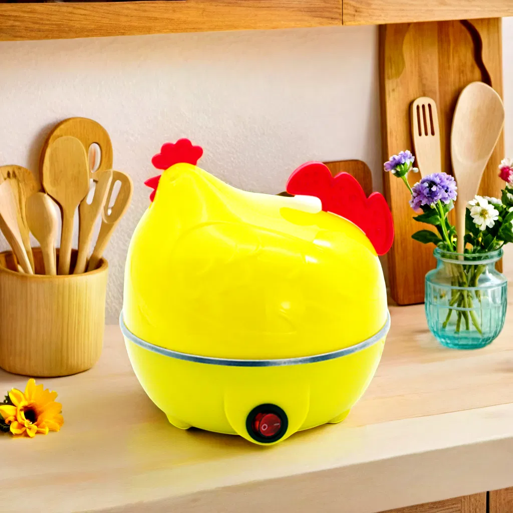 Electric Egg Cooker with Compact Design and Egg Steamer Function
