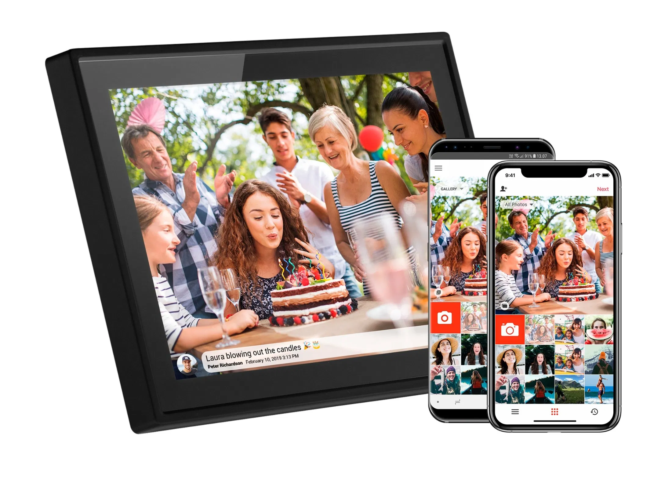 Цифровая фоторамка Android 7 и 10 дюймов