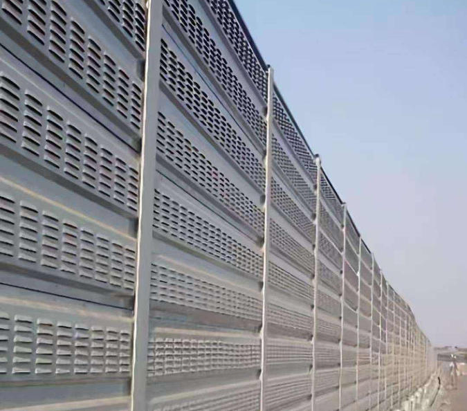 Shadow Alternative Concrete Sound Barrier Railway Acoustic Fence Metal Noise Panel for Traffic Roads