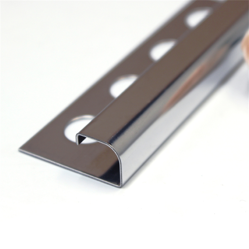 Brushed Finish Metal 304 Stainless Steel Ceramic Tile Edge Trim