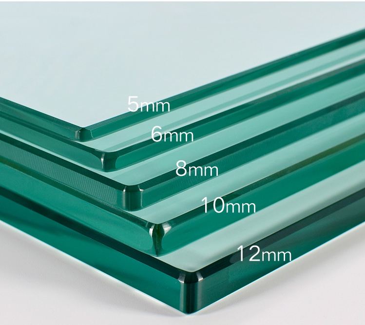Custom 2-19mm Tempered Glass Cost Per Square Foot
