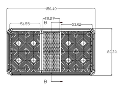 Стоп-сигнал, габарит и повторитель указателя поворота с отражателем, сертификация E4/DOT, модель Lt127