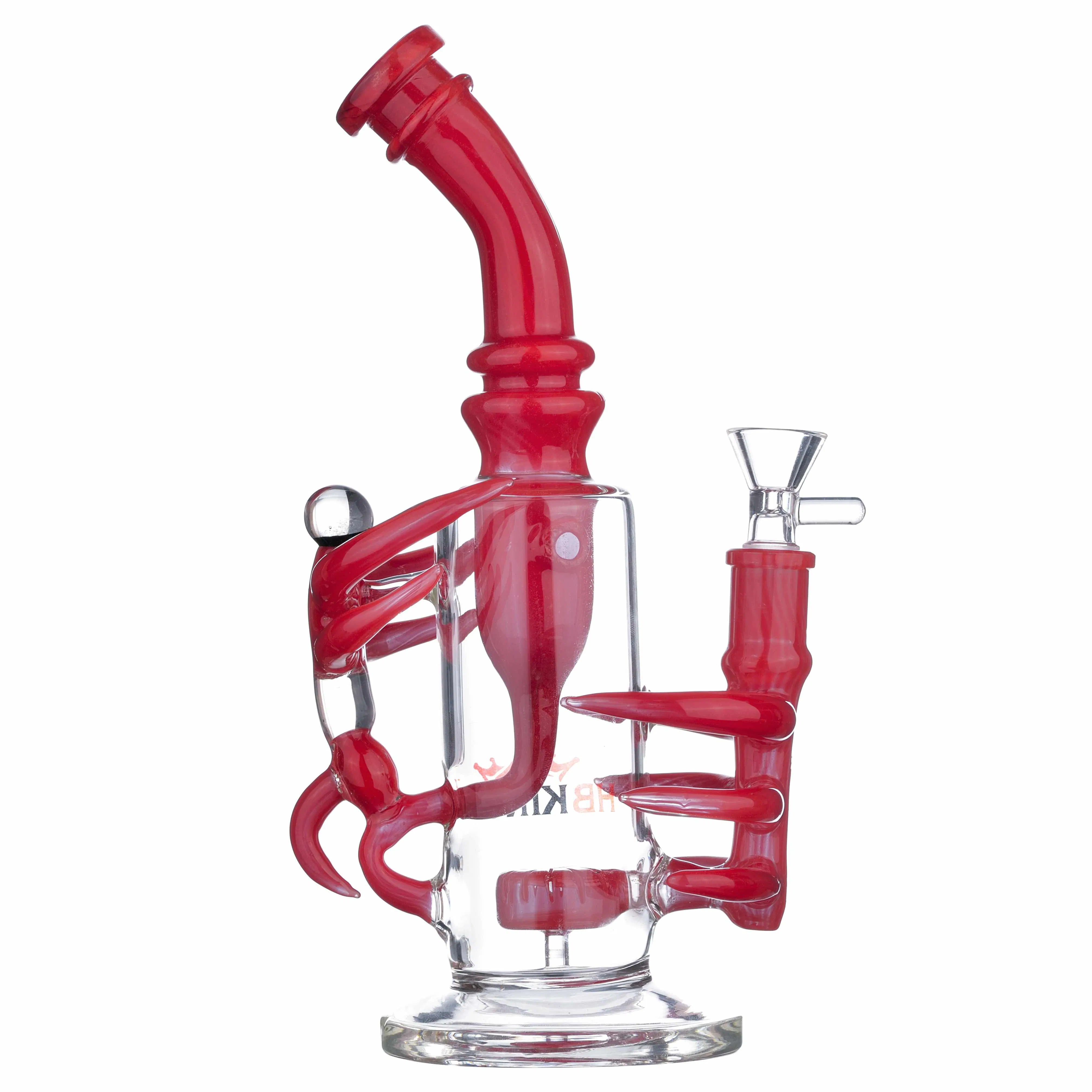 Hbking K520 10inches Glass High Borosilicate Glass Art of Personality Craft Glass Water Pipe/Glass Smoking Pipe in Stock