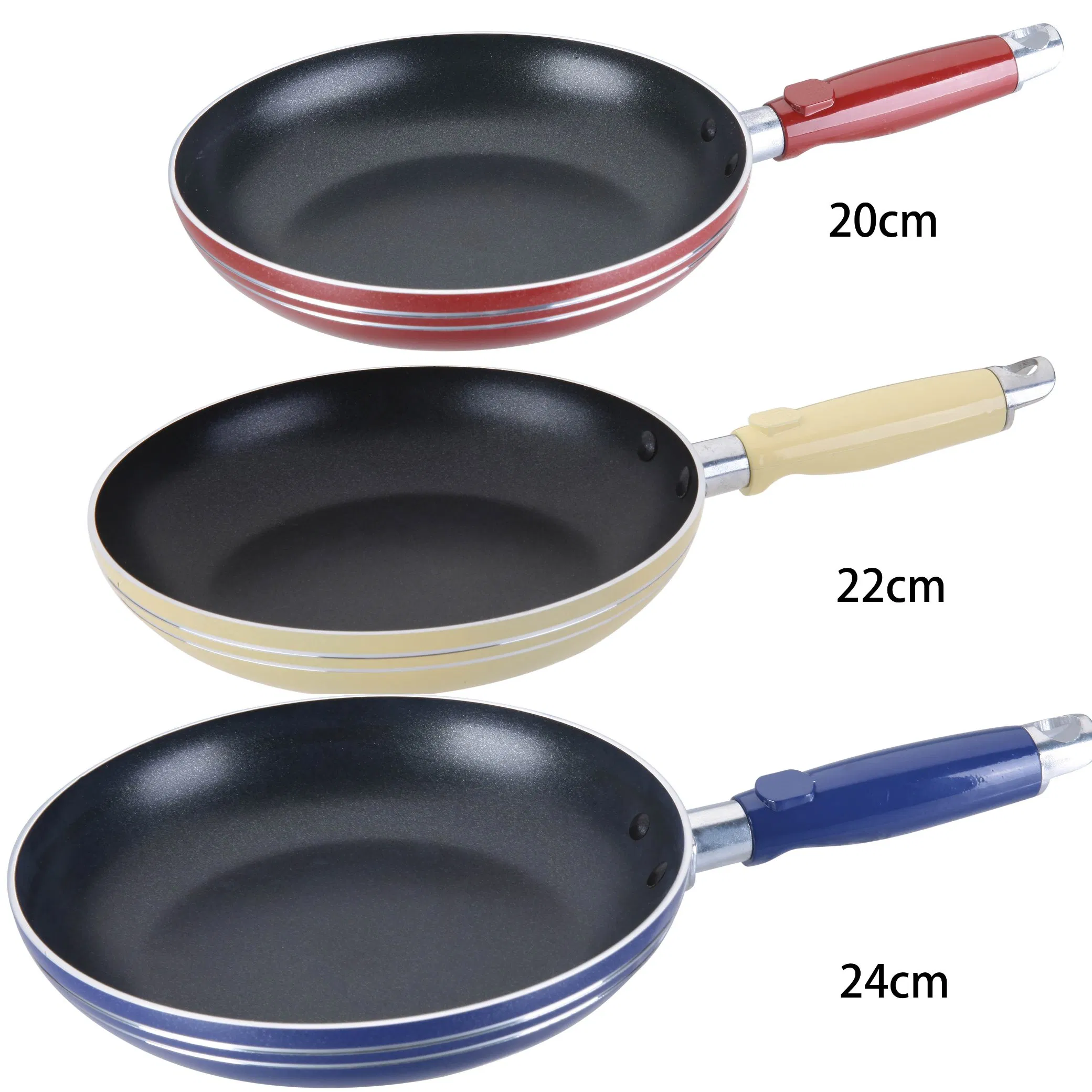 Aluminum Non-Stick Coating Kitchen Cooking Pan Light Blue Frying Pan