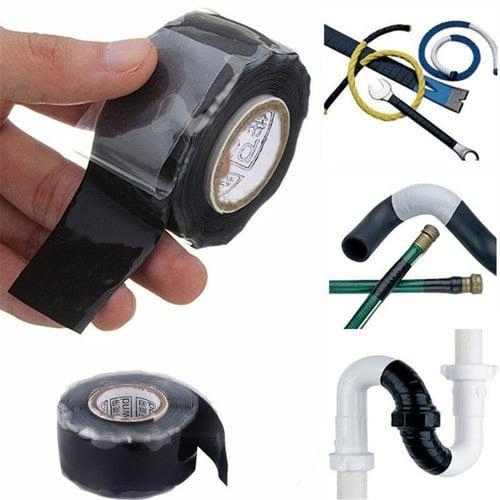 Self Fusing Tape for Plumbing Blue Black Red Yellow Silicon Tape