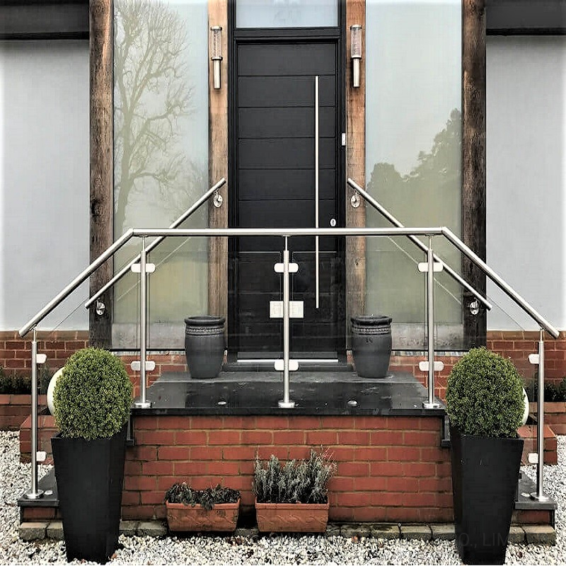 Rust-Proof 316 Stainless Steel Baluster Handrail Balustrade&Fence Tinted Glass Railing Balcony Railing Design Glass for Terrace&Staircase