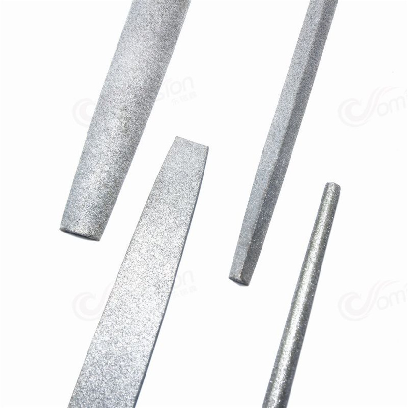 Heavy-Duty Diamond Files Set for Tungsten Workpieces Triangle Diamond Files