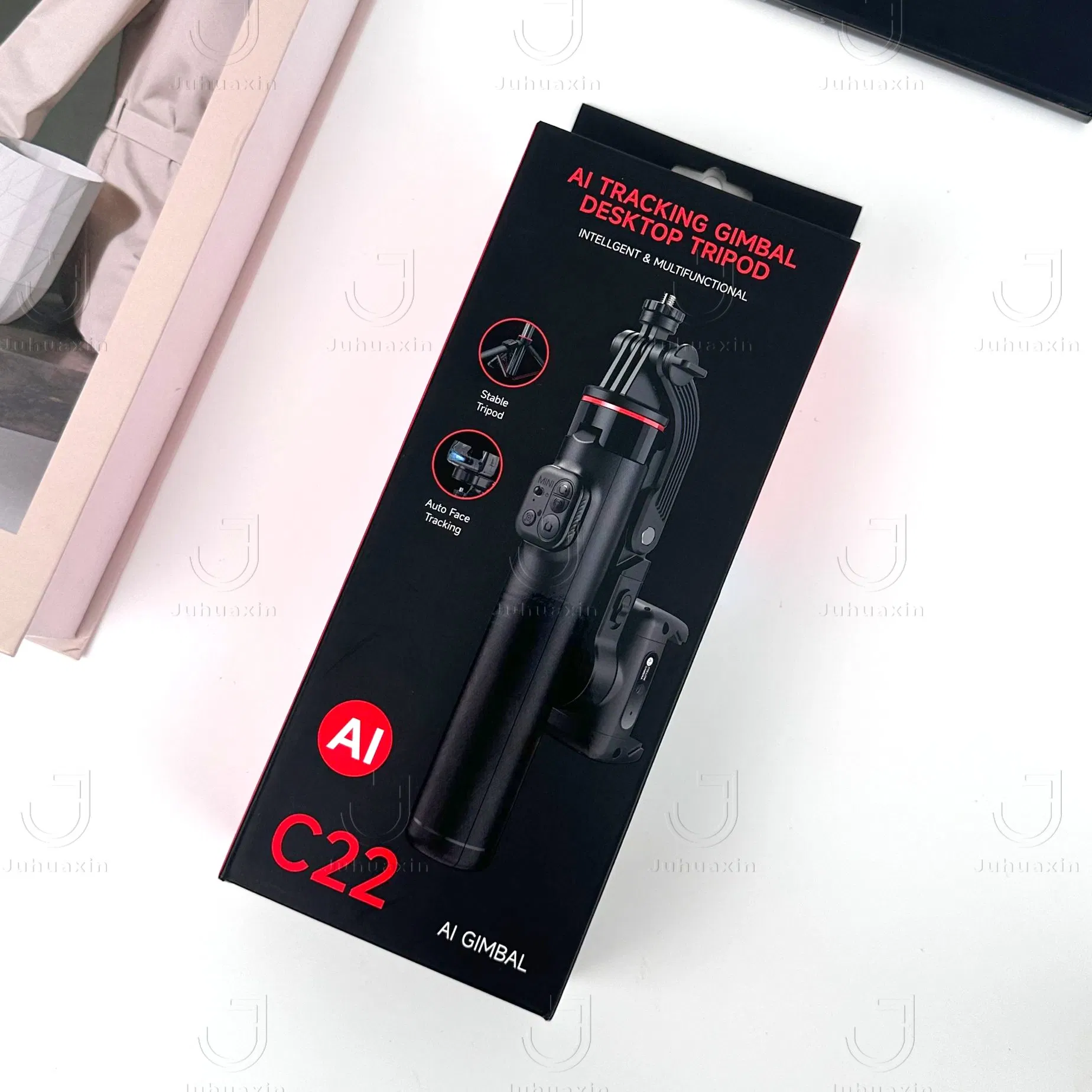 Wholesale Price, Good Quality, Easy to Achieve 360° Shooting, with Smart Selfie Gimbal, Stable Tripod PTZ C22 Mobile Phone Gimbal Bracket for Shooting