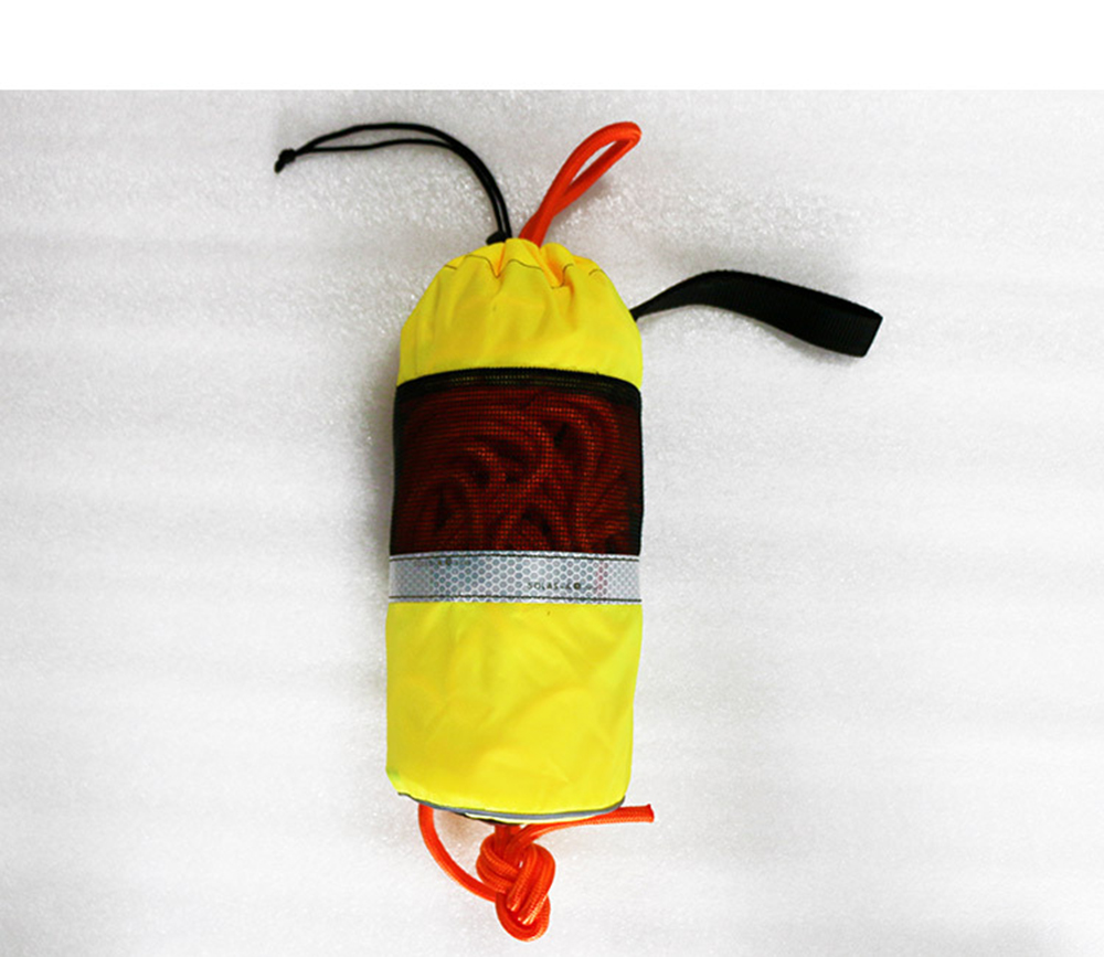 Веревка спасательная морская плавающая с сумкой