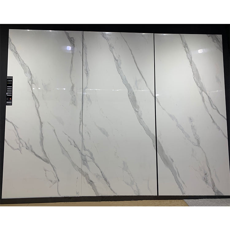 Factory White Marble Background Wall Tile Sintered Stone Large Slab