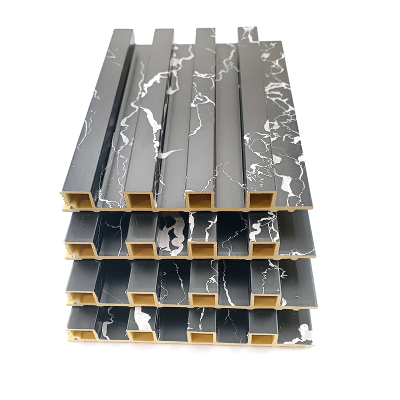 WPC Fluted Wall Panels Interior Indoor Home Decoration for TV Wall Background 153*19 mm OEM Supported