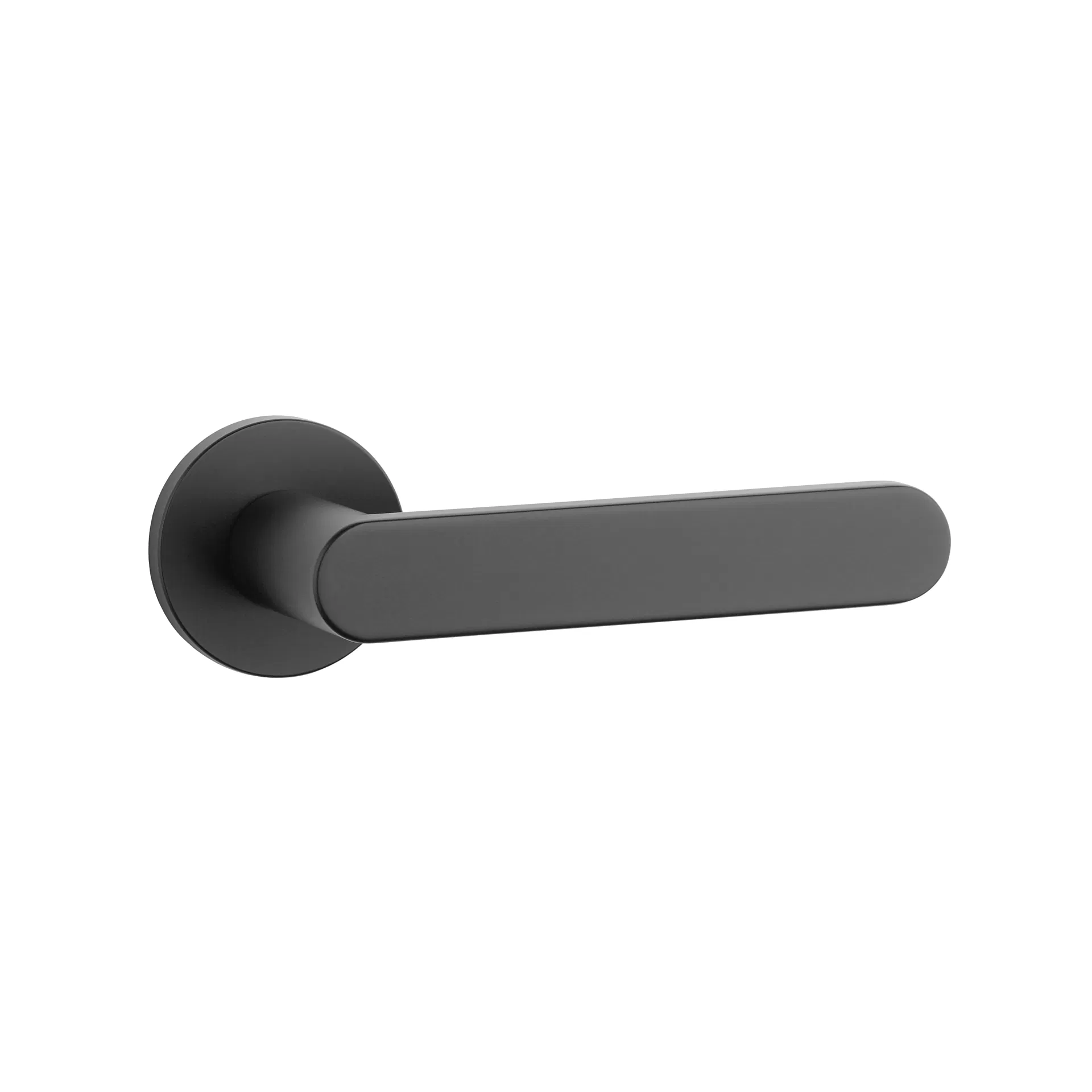 Building Hardware Black Square Iron with Aluminum Alloy Panel Door Handle Mortise Door Lock for Main Door