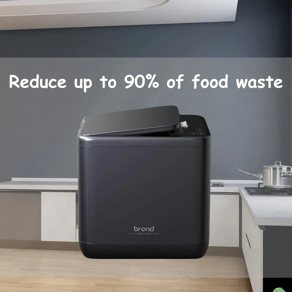 3.8L Food Waste Disposer for Heavy-Duty Kitchen Tasks with Touch Key-Press for Home Use