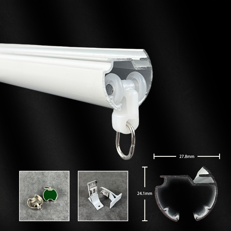 Manufacture Modern Home Decorative Ceiling Mount Aluminum Curtain Rail Track