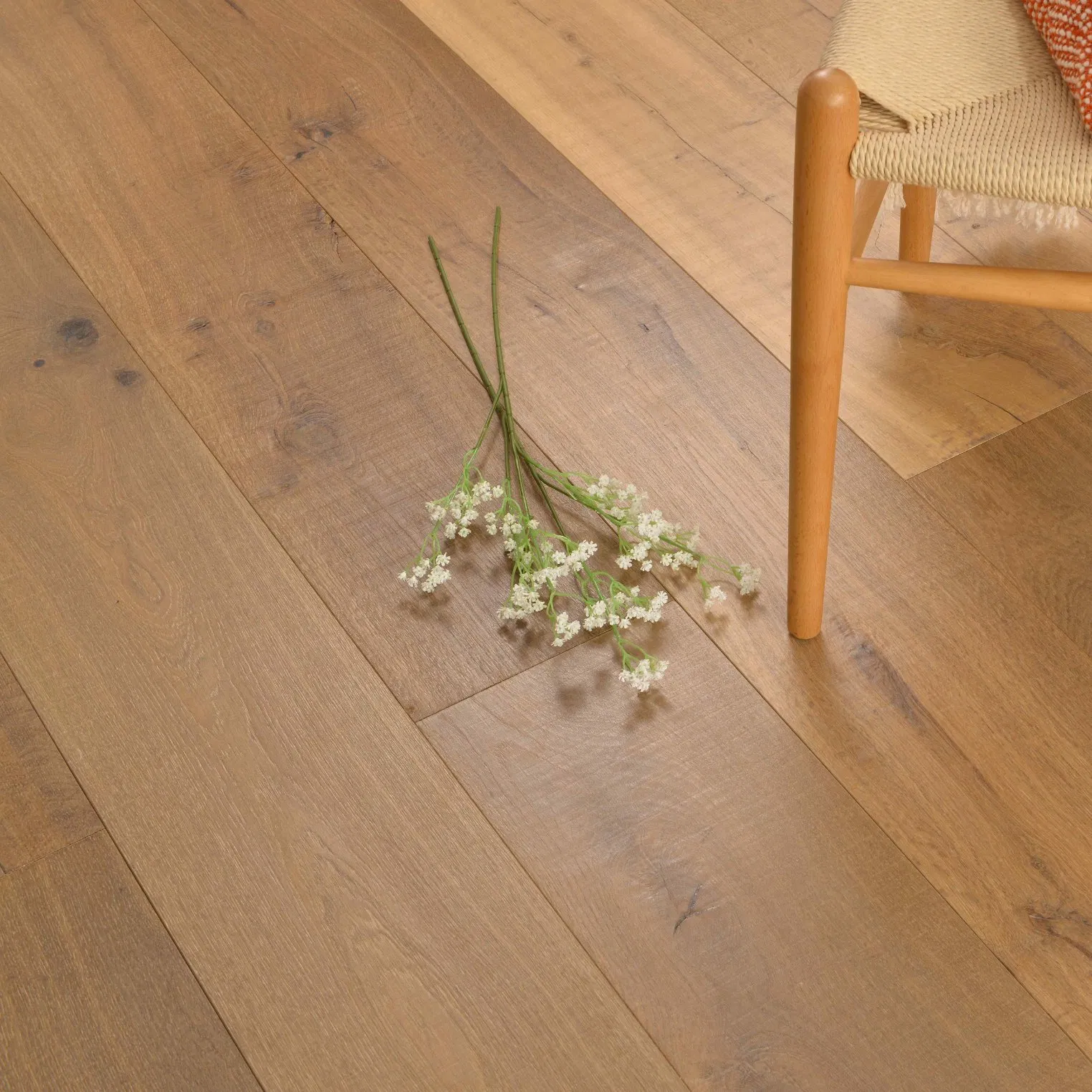 High-End European Oak Long Planks Engineered Parquet Wood Flooring