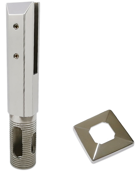 OEM Frameless 2205 Grade Stainless-Steel Frameless Swimming Pool Windscreen Spigot