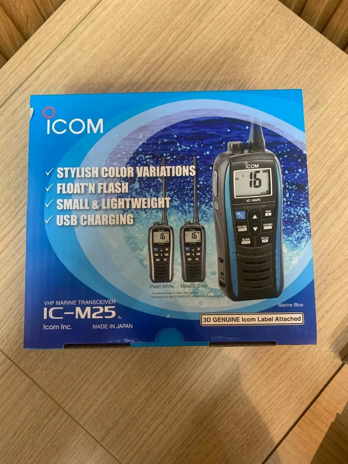 Портативная рация Icom IC-M25 VHF 5W с длинным микрофоном