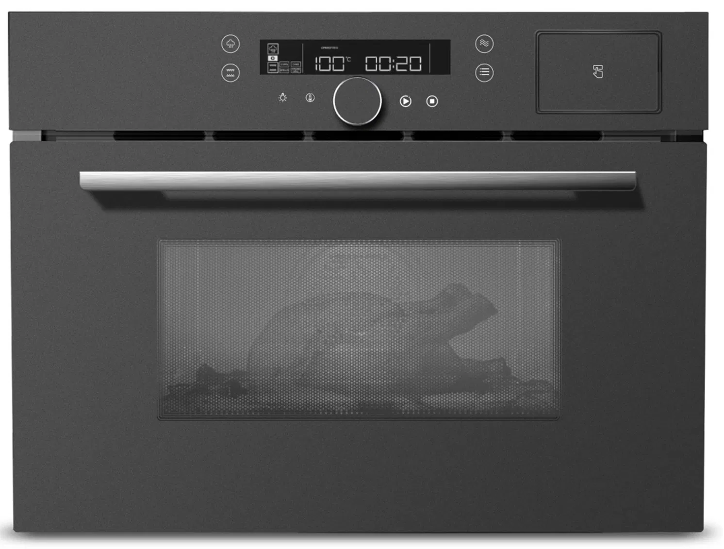Stainless Steel Cavity 4-Function Built-in Microwave Oven
